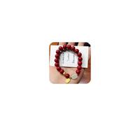 LMCIEZR Natural Cinnabar Bracelet Feng Shui Amulet Prosperity Purple Red Cinnabar Engraved Symbols Reiki Healing Chakra Meditation Attract Lucky 8MM, LXMN-240122-P1