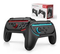 Lmcpa 2 Pack Controller Grips Compatible with 2025 Nintendo Switch 2 Joy-Cons, Comfortable JoyCon Holder for 2025 Nintendo Switch Accessories, Black
