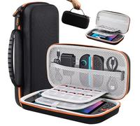 Lmcpa Carrying Case for 2025 Nintendo Switch 2 Console, Travel Case with 20 Game Cartridges, Protective Hard Shell Portable Case Pouch for 2025 Nintendo Switch 2 Console & Accessories, Orange