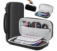 Lmcpa Carrying Case for 2025 Nintendo Switch 2 Console, Travel Case with 20 Game Cartridges, Protective Hard Shell Portable Case Pouch for 2025 Nintendo Switch 2 Console & Accessories, Black