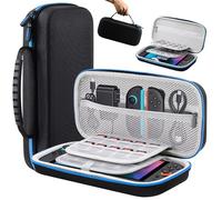 Lmcpa Carrying Case for 2025 Nintendo Switch 2 Console, Travel Case with 20 Game Cartridges, Protective Hard Shell Portable Case Pouch for 2025 Nintendo Switch 2 Console & Accessories, Blue