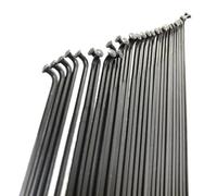 LMDO 12 Pcs/Lot Pillar 1423 PSR Spokes J-Hook J-Type J-Bend Gauge 14G 2.0 J-Curve Flat Bladed 168 mm - 302 mm Mountain Road Bike Spoke Cycling Parts (244 mm)