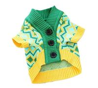 LMDO Dog Clothes For Small Dogs Winter Warm Dog Sweater Chihuahua French Bulldog Clothing Pet Items Knitted Cardigan Sweater(12,M)