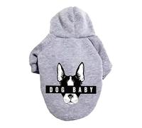 LMDO Dog Clothing Autumn Winter Dog Sweater Warm Pet Clothing Fadouke Clothing Dog Coat Small Dog(Black19mm,L(3-4.5KG))