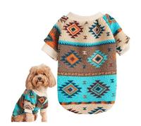 LMDO Print Puppy Dog Sweater For Small Dogs Winter Warm Pet Hoodie Clothes Poodle Schnauzer Bichon Pullovers Mascotas Clothing(A,M)
