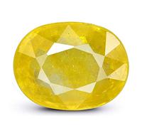 LMDPRAJAPATIS 5.25 Carat Natural Certified Yellow Saphire (Pukhraj) Loose Gemstone