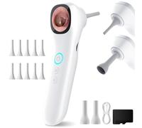 LMECHN Ear Wax Removal Kit, 1080P HD Ear Wax Camera Cleaner with 32GB Memory Card, 1.21 Inch IPS Color Screen Wireless Otoscope with 4 LED Lights, Portable USB Charging Ear Remover Cleaning Kit