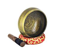 LMEIL Tibetan Singing Bowl Arrival Yoga Meditation Buddhist Religion Nepal Brass Singing Bowls Original Handmade Great Sound Meditation With Mallet Cushion Gift Idea