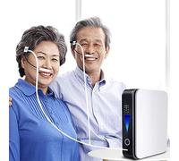 LMEILI Portable Oxygen Concentrator 1 L/min Adjustable Oxygen Machine Silent Work for Home and Travel Use Car Air Purifier