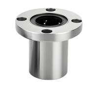LMF25UU Round Flange Linear Ball Bearings, 25mm Bore Dia, 40mm OD, 59mm Length with Double Side Rubber Seal for CNC,3D Printer 1PCS