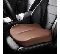 LmfSs Car Seat Cushions Suitable for Ford Explorer/Capri/Kuga/Mondeo/Mustang/Puma Gen-E, Featuring Ergonomic Memory Foam Hip Pads To Relieve Sciatica, Reduce Stress,Brown