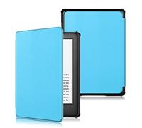 LMFULM® Case for All-New Kindle (6 Inch) 10th Generation 2019 Release PU Leather Cover Custer Design Sleep/Wake Function Stent Function Flip Cover for Kindle E-Reader 2019 Light Blue