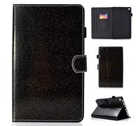 LMFULM® Case for Amazon Kindle Fire HD8 2016/2017 (8,0 Inch) PU Magnetic Cover Shining Case Sleep/Wake Function Stent Holster Leather Case Flip Cover for Amazon Kindle Fire HD8 Black