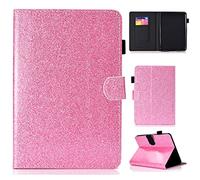 LMFULM® Case for Amazon Kindle Paperwhite 5 2021 11th Gen (6.8 Inch) PU Leather Magnetic Glitter Sparkle Cover Shining Protective Shell with Sleep/Wake Stand Case Flip Cover Holster Pink
