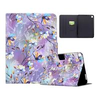 LMFULM® Case for Apple iPad Air 3 2019 / iPad Pro 2017 (10.5 Inch) PU Leather Protective Case Wallet with Sleep/Wake Stand Shell Flip Cover Holster Magnolia Pattern