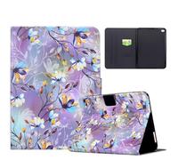 LMFULM® Case for Apple iPad Air/Air2 / iPad 9.7 2017-2018 (9.7 Inch) PU Leather Protective Case Wallet with Sleep/Wake Stand Shell Flip Cover Holster Magnolia Pattern