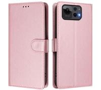 LMFULM® Case for Asus Zenfone 12 Ultra AI2501 (6.78 Inch) PU Leather Case Magnetic Phone Protective Cover Wallet Stand Cover Flip Case Holster Rose Gold