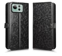 LMFULM® Case for Asus Zenfone 12 Ultra AI2501 (6.78 Inch) PU Leather Case Magnetic Phone Protective Cover with Stand Wallet Holster Polka Dot Texture Black