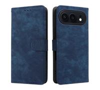 LMFULM® Case for Honor 500/500 Pro MEY-AN00 (6.55 Inch) PU Leather Case Magnetic Phone Protective Cover with Stand Holster Anti-Theft Brush Wallet Retro Scrub Blue