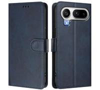 LMFULM® Case for Honor Magic 8 Pro Air LDY-AN00 (6.31 Inch) PU Leather Case Magnetic Phone Protective Cover Wallet Stand Cover Flip Case Holster Blue