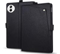 LMFULM® Case for Honor Pad 10 / Pad 20 (HEY3-W00, HEY3-N09, HEY4-W09) (12.1 Inch) PU Leather Cover Slim Lightweight Pocket Button Style Protective Shell With Stand Business Wallet Holster Black