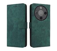LMFULM® Case for Honor X70 / X9d (MTN-AN00, MTN-NX1) (6.79 Inch) PU Leather Case Magnetic Phone Protective Cover with Stand Holster Anti-Theft Brush Wallet Retro Scrub Green