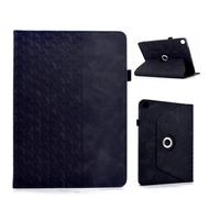 LMFULM® Case for Samsung Galaxy Tab A9+ SM-X210 / X216 (10.5 Inch) PU Leather Protective Shell with Sleep/Wake and 360° Rotation Stand Case Flip Cover Holster Building Block Print Black