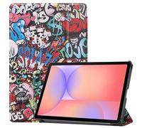 LMFULM® Case for Samsung Galaxy Tab S10 Lite/SM-X400/X406 (10.9 Inch) PU Leather Case Slim Lightweight Protective Shell with Auto Sleep/Wake Stand Flip Cover Holster Graffiti Pattern