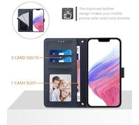 LMFULM® Case for Samsung Galaxy Xcover 4/4s / SM-G398 (5.0 Inch) PU Leather Case Magnetic Phone Protective Cover Wallet Stand Cover Flip Case Holster Blue