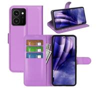 LMFULM® Protective Case for HMD Skyline TA-1600 (6.55 Inch) PU Leather Case Magnetic Wallet Case Litchi Stent Function Flip Case Cover Purple