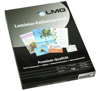 LMG LMG90X130X100 Laminating Film Sheets, 90 mm x 130 mm, 2X 100 Micron, Pack of