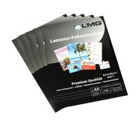 LMG LMGA4-125SM-25 Laminierfolien A4, 216 x 303 mm, 2 x 125 mic mit selbstkl Rüc