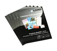 LMG LMGA4-80L-25 Laminating Pouches A4 228 x 303 mm 2 x 80 Micron for Filing with 4 Holes Pack of 25