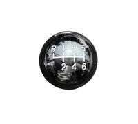 LMGMPOHOYY Car Shift Lever Stick Head 6 Speed Water Drop Shape Forged Carbon Fiber Gear Shift Knob for Focus ST RS for Fiesta(6spdRL)