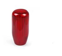 LMGMPOHOYY Car Shift Lever Stick Head Carbon Fiber Gear Shift knob Manual Transmission Shifter Lever Knob Round Ball Shape Handle(73MM red)
