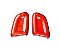 LMGMPOHOYY Car Shift Lever Stick Head for Volvo XC40 for S60 for XC60 for V90 Carbon Fiber 2020-2023 Gear Shift Knob Head Cover Trim Black/Red Shifter Handle Case Cap(Red Crbon)