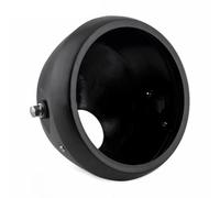 LMGMPOHOYY Cubierta para faro delantero Motorcycle 7-Inch Headlight Retro For Custom Deep Bucket Shell Modified Headlight Base LED Headlight Shell(All Black)