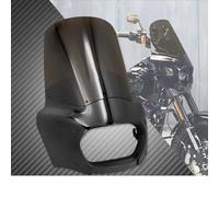 LMGMPOHOYY Cubierta para faro delantero Motorcycle Windshield Cowl For Softail For FXDF For FXFB 2018-Up Front Headlight Fairing Cover 15" Headlamp Windscreen Kit(A)