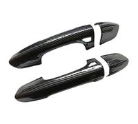 LMHGMUBVR Car Door Lock Latch Cover for Ford for Mustang 6 MK6 S550 2015-2023 Glossy Black Car Door Handle Cover Trim Overlays Styling Accessories