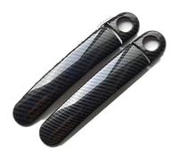 LMHGMUBVR Car Door Lock Latch Cover for Polo Mk4 Mk5 6R Auto Accessories Chrome Carbon Fiber Car Door Handle Covers Styling Stickers(Carbon C)