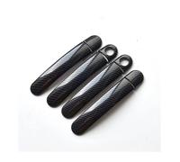 LMHGMUBVR Car Door Lock Latch Cover for Polo Mk4 Mk5 6R Auto Accessories Chrome Carbon Fiber Car Door Handle Covers Styling Stickers(Carbon B)