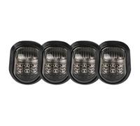 LMHGMUBVR Motorcycle Signal Lights Turn Signal Lights 12V Amber Motorcycle Flush Mount Indicator Light Front Motorbike Indicators(4pcs)