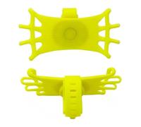 LMHGMUBVR Navigation Bracket Replacement For 4.0-6.0 Inch Phone Motorcycle GPS Navigation Bracket Universal Mobile Holder Rotating Silicone Bicycle Handlebar(Yellow)