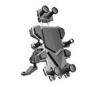 LMHGMUBVR Navigation Bracket Replacement GPS Navigation Bracket Bike Phone Holder 360 Rotation Professional Anti Vibration SLIP Motorcycle Accessories(Rearview Mirror Type)