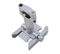 LMHGMUBVR Navigation Bracket Replacement GPS Navigation Bracket Motorcycle Bicycle Holder Cellphone Stand Rearview Mirror Handlebar Compatible Parts(Silver 2)