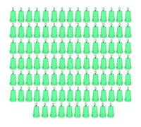 LMHHMIN 100Pcs Banana Jack Socket Terminal Connector 4mm Safety Ring Terminal Plated Copper Terminal Block Adapter (Green)