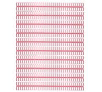 LMHHMIN 10PCS 34 Hole Binding Spine Plastic Split Loose Leaf Rings Detachable Binding Loop 12mm Diameter (Pink)