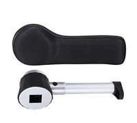 LMHHMIN 10X Portable Pocket LED Mini Magnifier Loupe Magnifying Glass with Scale for Observing