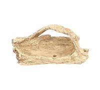 LMHHMIN Artificial Driftwood Succulent Planter Faux Wood Resin Succulent Planter for Windowsill Desktop Coffee Table