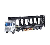 LMHHMIN Container Truck Toy Heavy Transport ABS Vehicle Toy 1:48 Pull Back Semi Trailer for Kids (512 4 Flat Head)